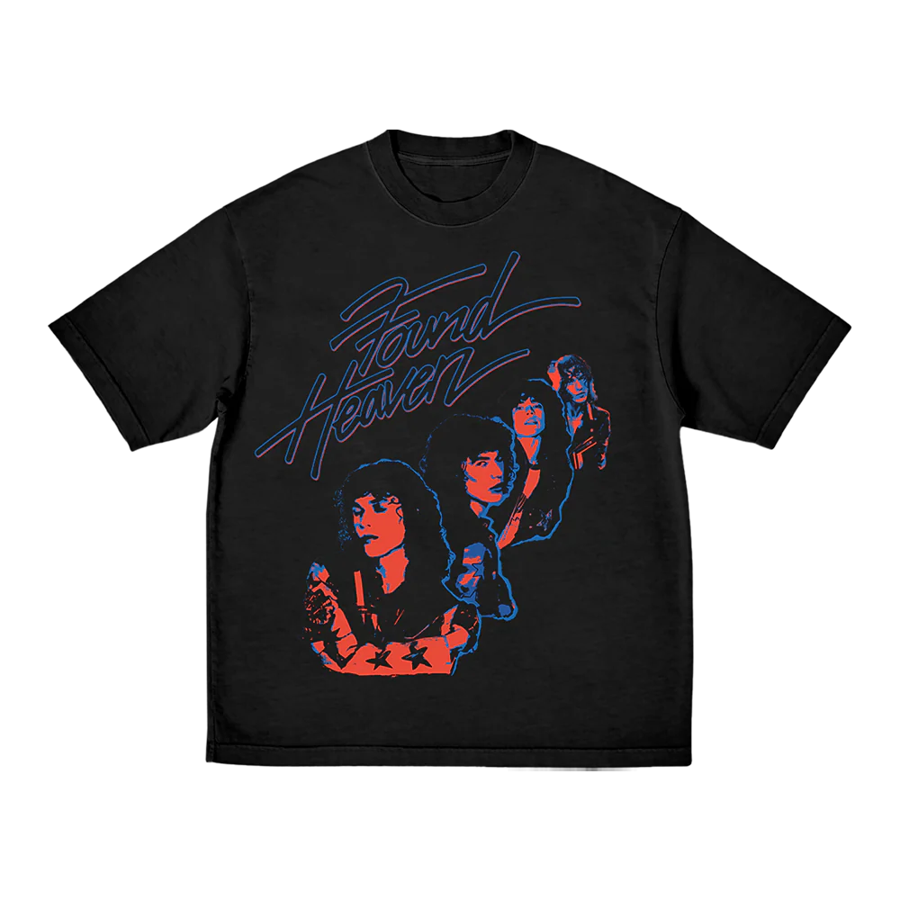 BLACK FOUND HEAVEN TEE